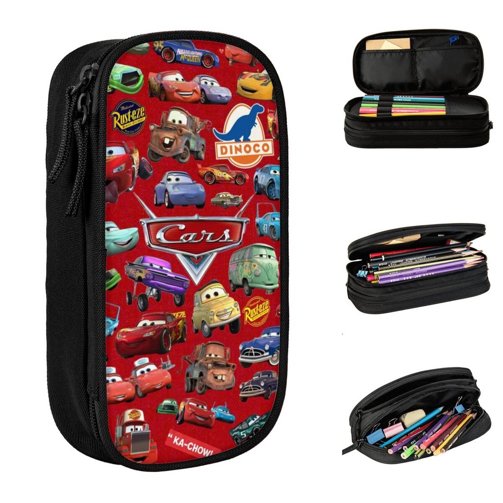 

Cars Lightning Mcqueen Pencil Cases Pencil Pouch Pen Box for Girl Boy Large Storage Bags Students School Gifts Stationery