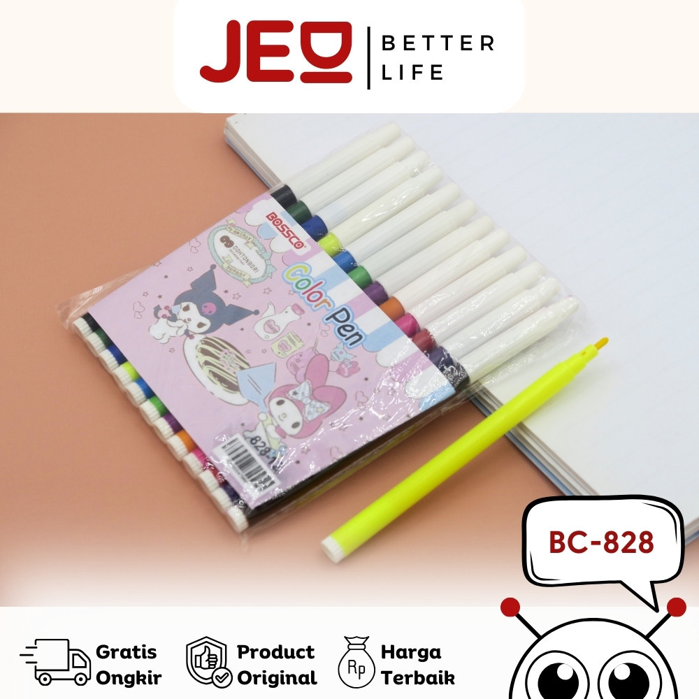 

(1 GROSS) Spidol BOSSCO 12 WARNA KECIL/ Spidol 12 warna BOSSCO/ BOSSCO pw 12 warna kecil