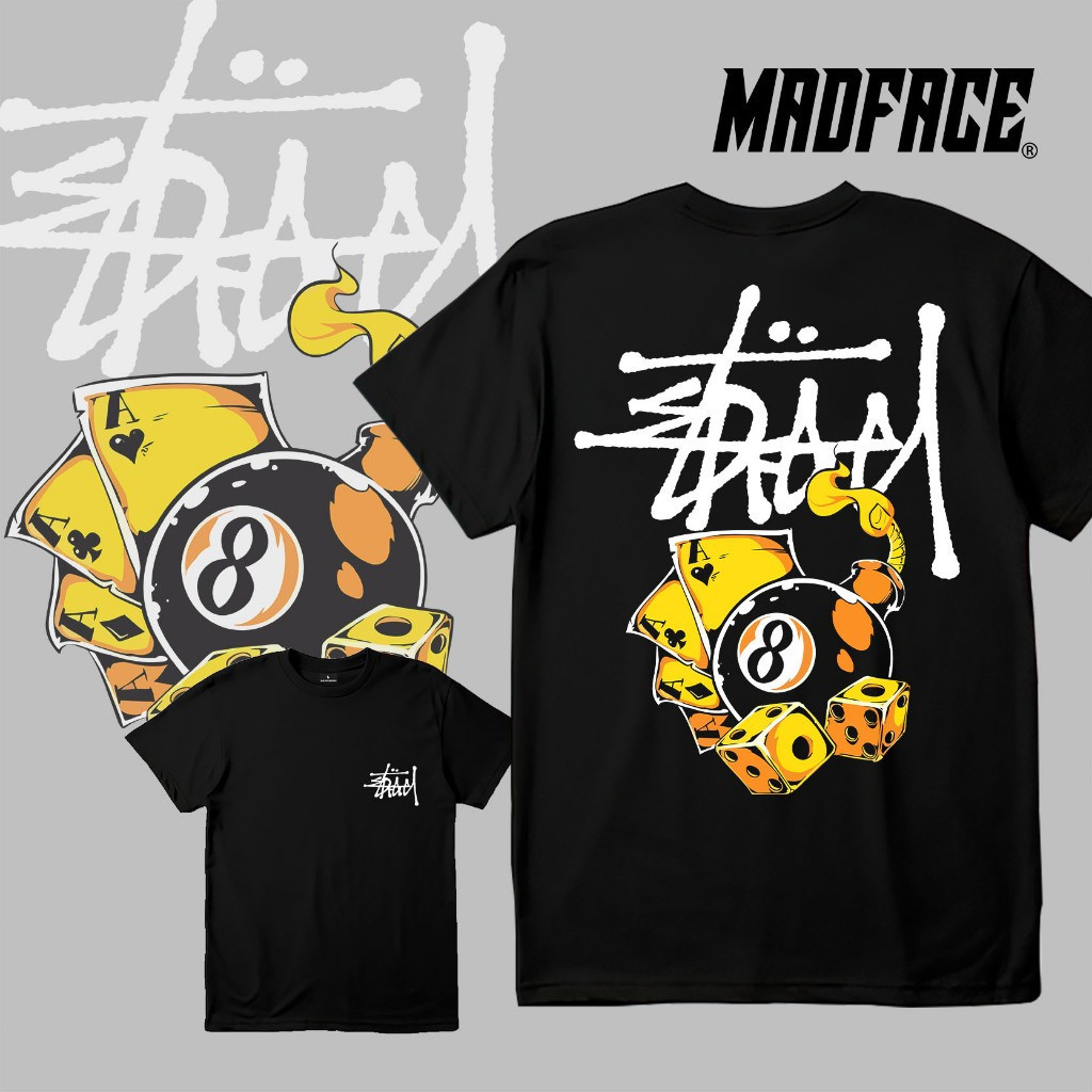 top tee Stussy Men's T-shirt Short Sleeve Baju Cotton Tshirts Crew Neck T Printed Shirts Oversized T