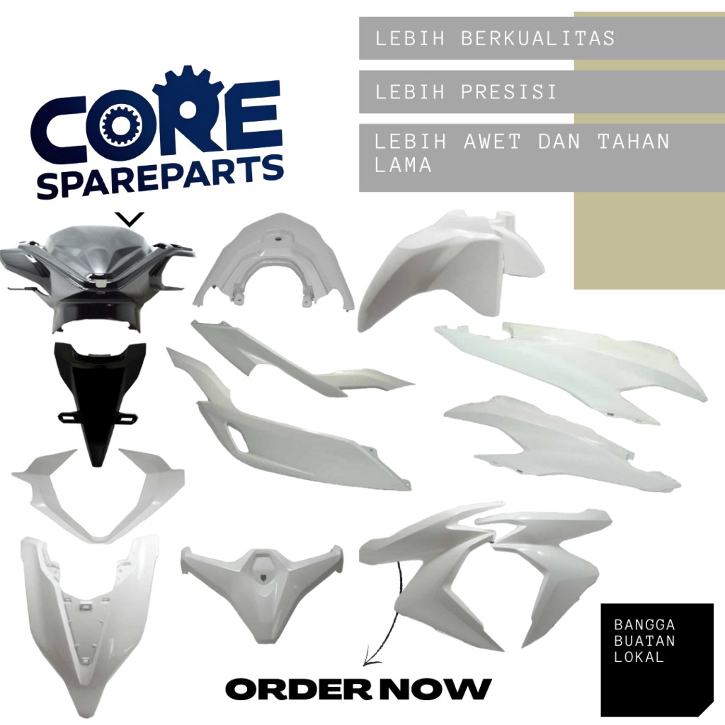 Bodi Halus Honda Vario All New 150 Led Warna Putih Tahun 2018