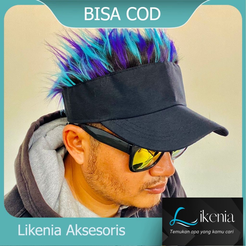 Topi, golf, rambut palsu, anime, rambut palsu, rambut palsu pria