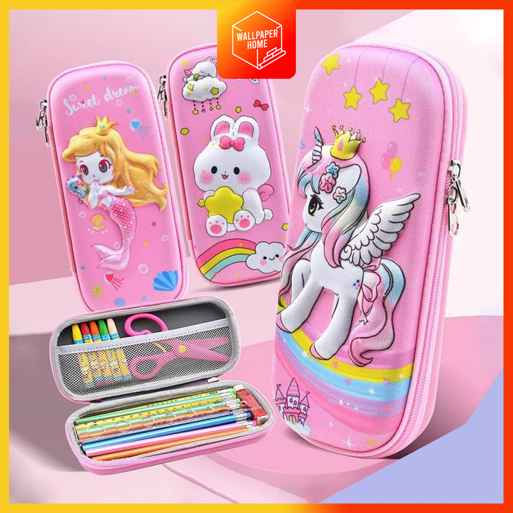 

Tempat Pensil Aesthetic 3D Tempat Pensil Anak Perempuan Waterproof Kotak Pensil Anak Laki Laki Alat Tulis Sekolah