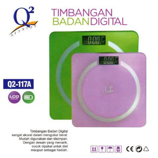Timbangan Badan Digital / Timbangan Digital / Timbangan Serbaguna/ Timbangan Q2-117A