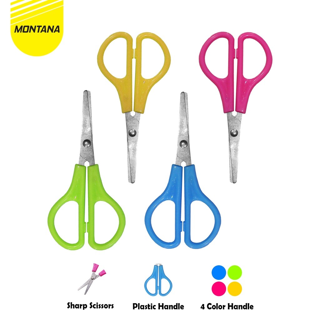 

MONTANA Scissors Gunting Stainless Steel 12 Cm Multipurpose Kuat Tajam Anti Karat STC-540/Retail