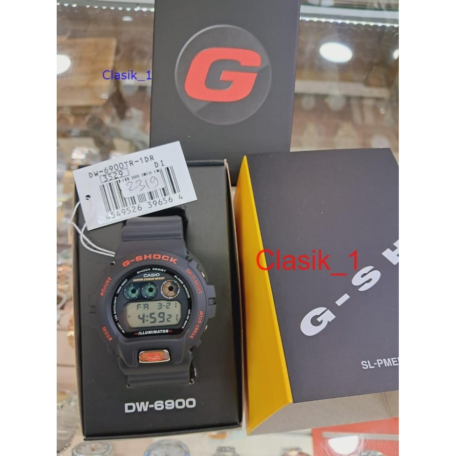 Original 100% Casio G-SHOCK DW-6900TR-1DR Jam Tangan Pria Digital DW6900 GSHOCK DW-6900TR-1 DW6900TR