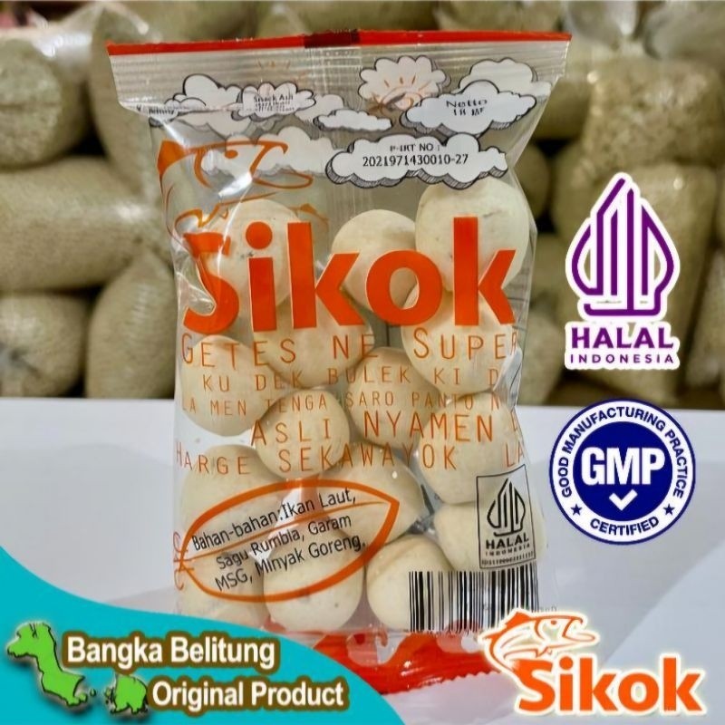 

snack / kerupuk sikok getas khas bangka