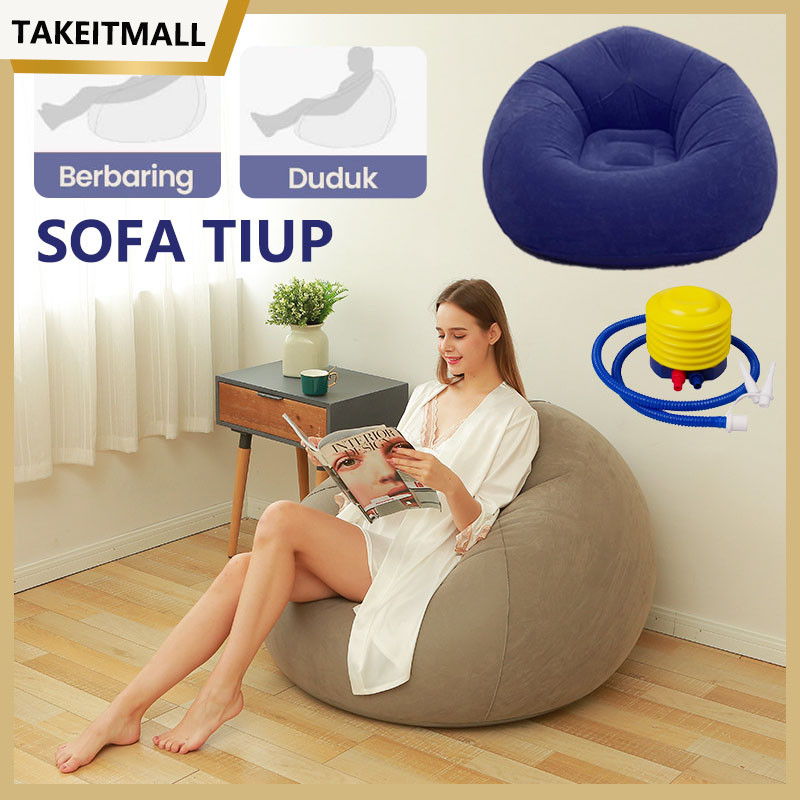Sofa Portabel Inflatable Sofa Bean Bag/Lazy Sofa/Penyimpanan Mudah Bean Bag Sofa