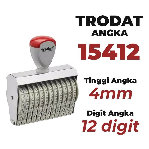 

TRODAT STEMPEL 12 DIGIT 15412 4MM