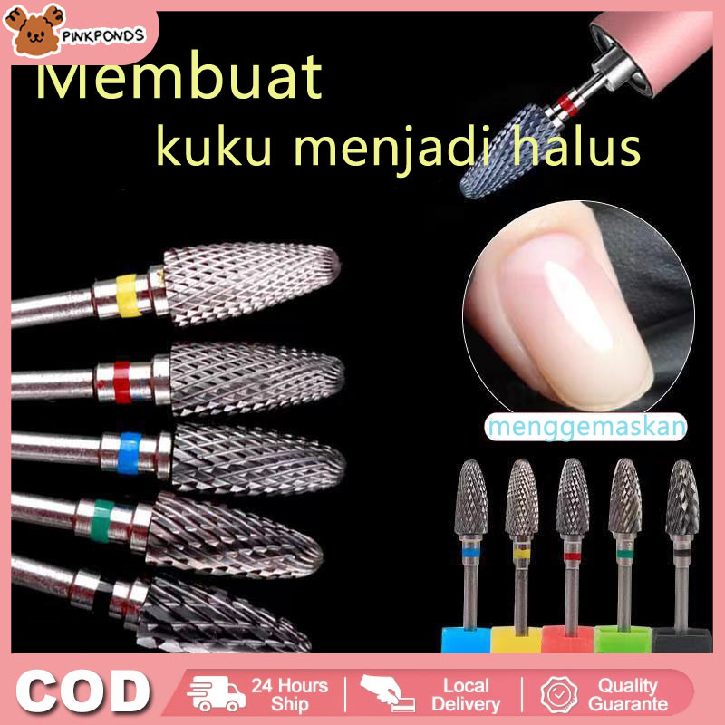 Penghilang Cepat untuk Alat Kuku Terapi Cahaya Kristal / Bor Api Berbentuk Laras Tungsten Carbide un
