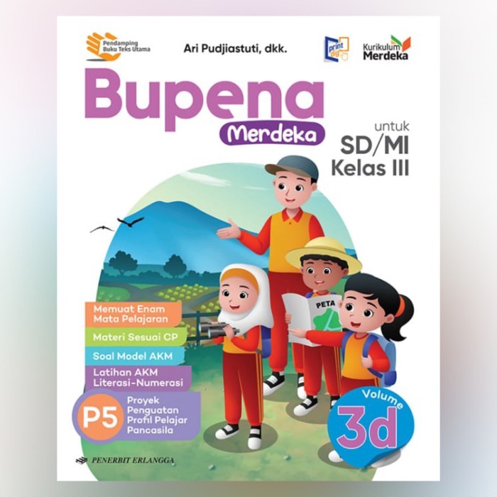 BUKU BUPENA 3A 3B 3C 3D SD/MI KELAS 3 KURIKULUM MERDEKA - BUPENA 3A