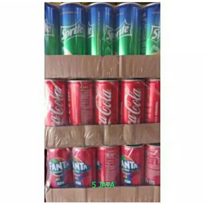 

coka cola / fanta / sprite kaleng 330ml dus