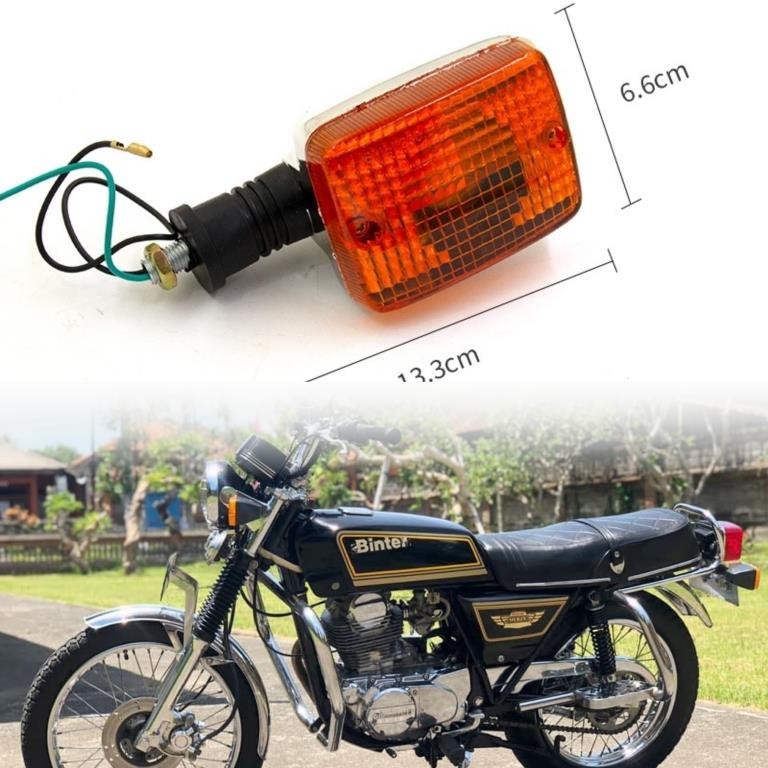 Reting Riting LAMPU SEIN SEN Weser Turn Signal Kawasaki Binter Gto Merzy Kz200 Kz 200 Ar125 Ar 125 M