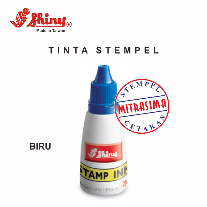 

[Promo]Terjangkau Tinta stempel berkualitas Merk Shiny - Biru