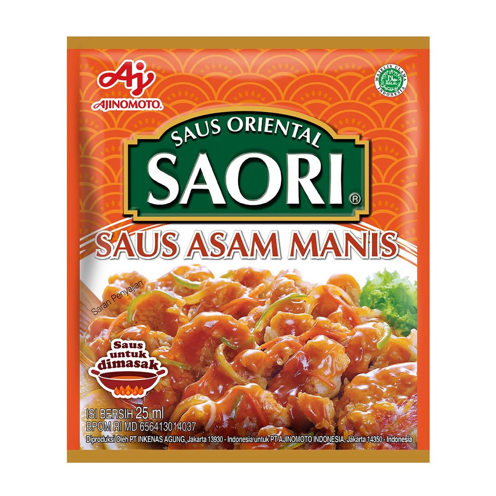 

Saori Saus Asam Manis Sachet 25ml (2pcs) - ABO