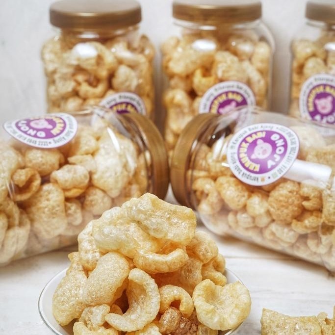 

Kerupuk babi toples 1.7L