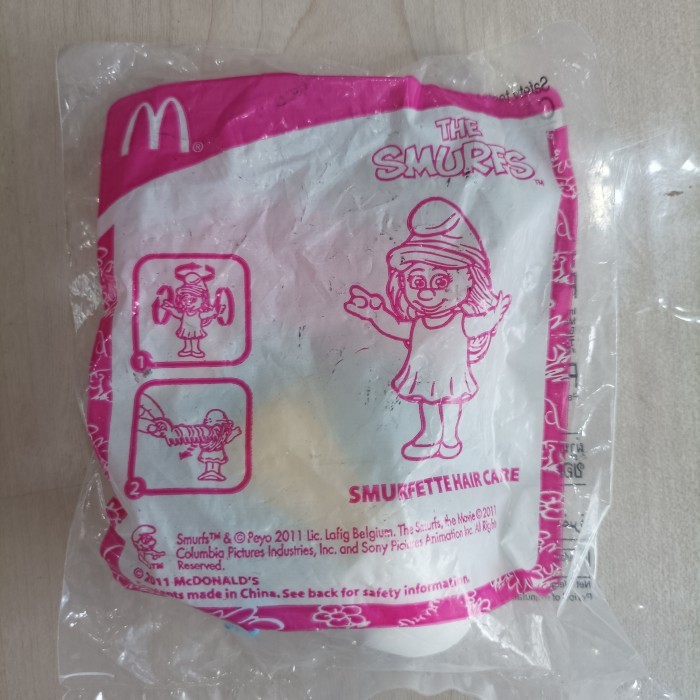KY562 Smurfette Hair Care The Smurfs Happy Meal MC Donalds | SEGEL