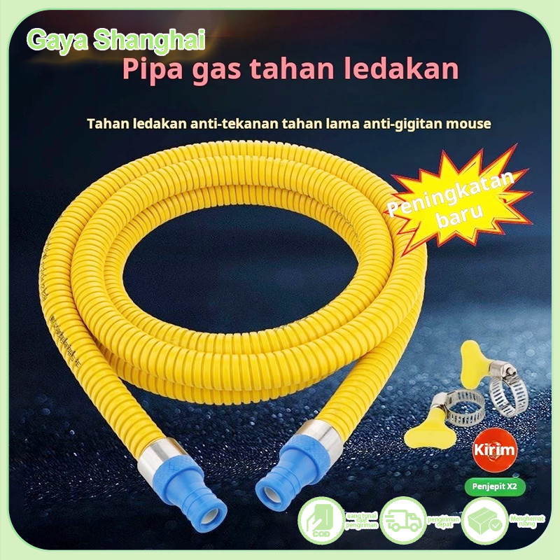 Pipa Gas Lapis Baja Rumah Tangga Pipa Gas Cair Pipa Gas Alam Sambungan Kompor Pemanas Air Kompor Log