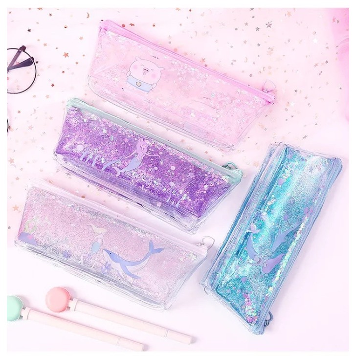 

New Collection[PROMO]] Kotak pensil kartun/Gadis kreatif pasir hisap/pen case