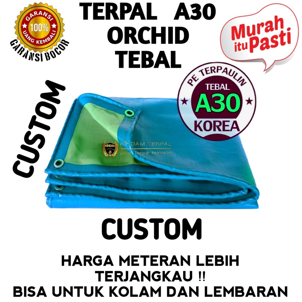 TERPAL A30 S UV ORCHID KOREA UKURAN CUSTOM | TERPAL LEMBARAN | COD MURAH