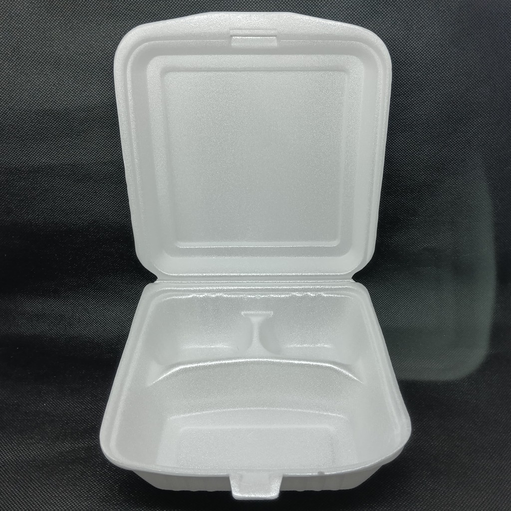 isi 100pcs sterofoam sterofom styrofoam styrofom FOAM fom box kotak gabus tempat nasi hajatan murah 