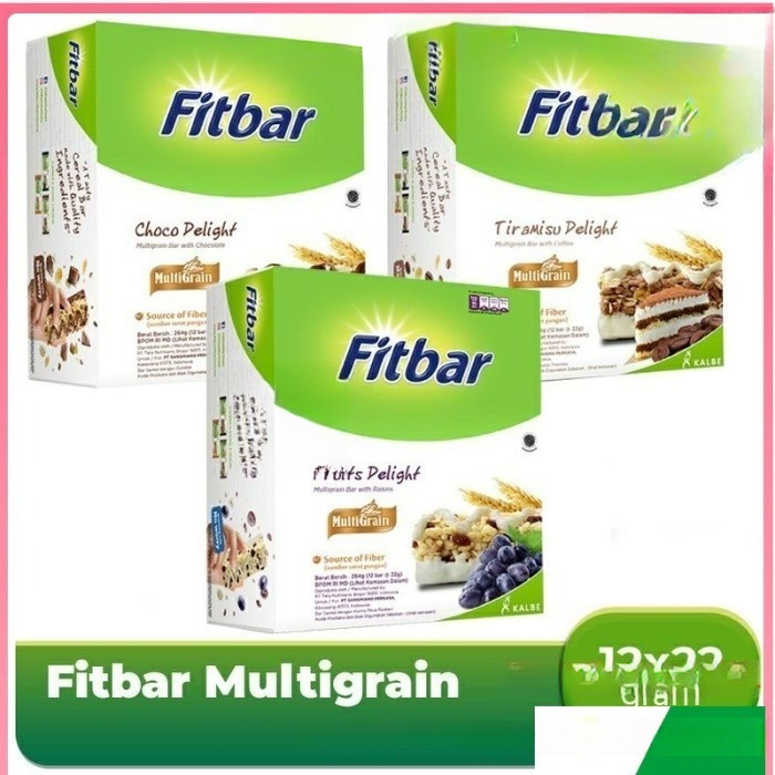 

Fitbar 1 Box Isi 12pcs Dengan Varian Rasa Coklat Fruits Tiramisu Cheese Keju Dan Buah Fruits