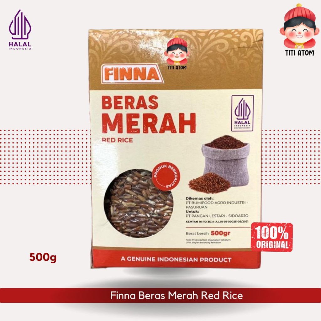 

Finna Beras Merah Red Rice 500g