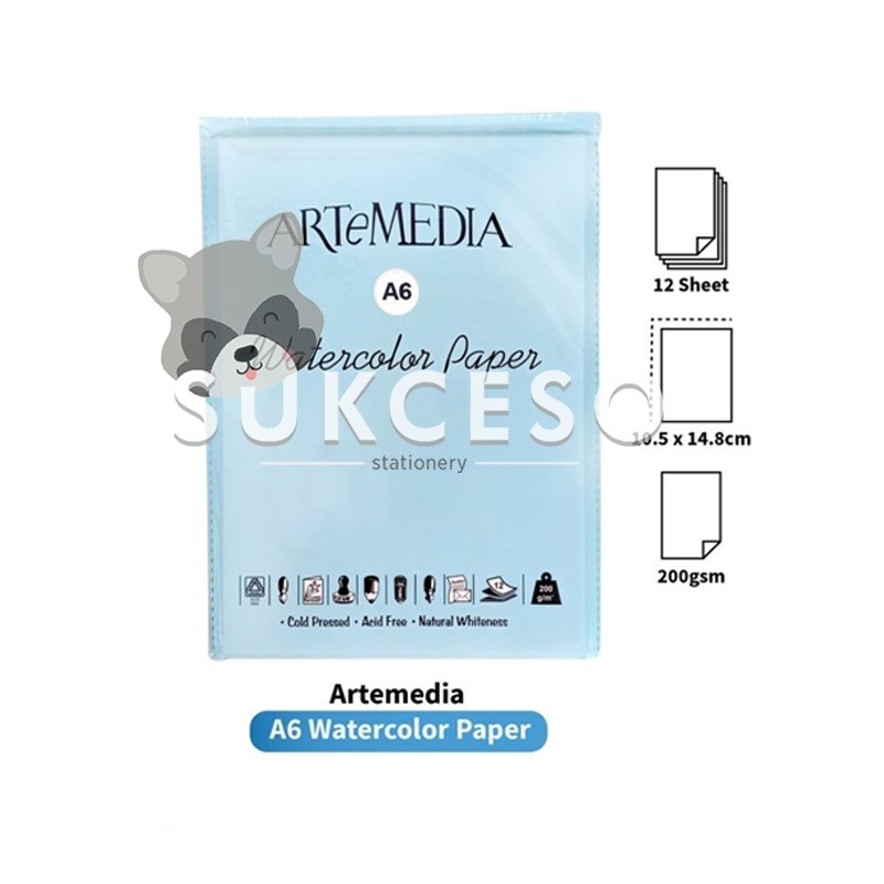 

Artemedia Water Color Paper Kertas Lukis Ukuran A6 200gr Murah Berkualitas