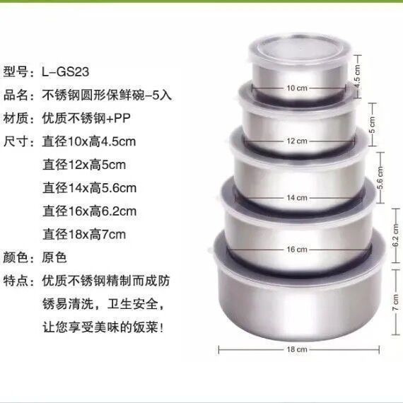 Rantang Stainless Steel Isi Set 5 Susun Tutupan Plastik Versi Tebal Import 𝙕𝙎 866