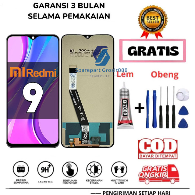LCD XIAOMI REDMI 9 / REDMI NOTE 9 / REDMI NOTE 9 PRO FULLSET ORIGINAL