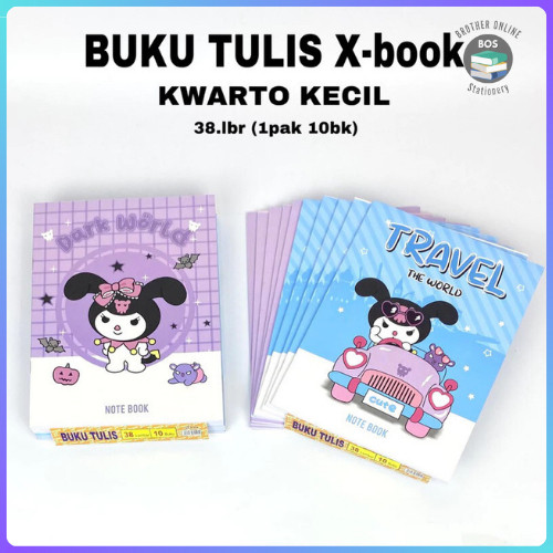 

BOS Buku Tulis Kecil 38 Lembar CAMPUS Isi 10 Buku/Buku Tulis X-Book Kwarto/Buku Sekolah Bergaris RB9
