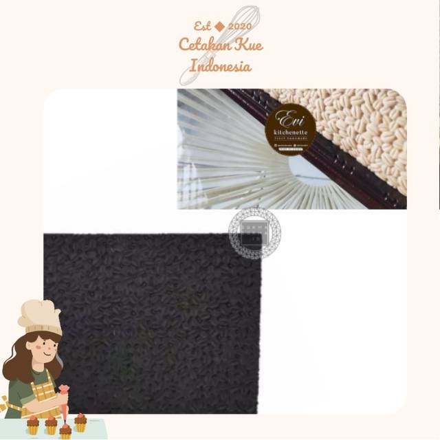 {CKI} Cetakan Alas Puding Kue Kopi