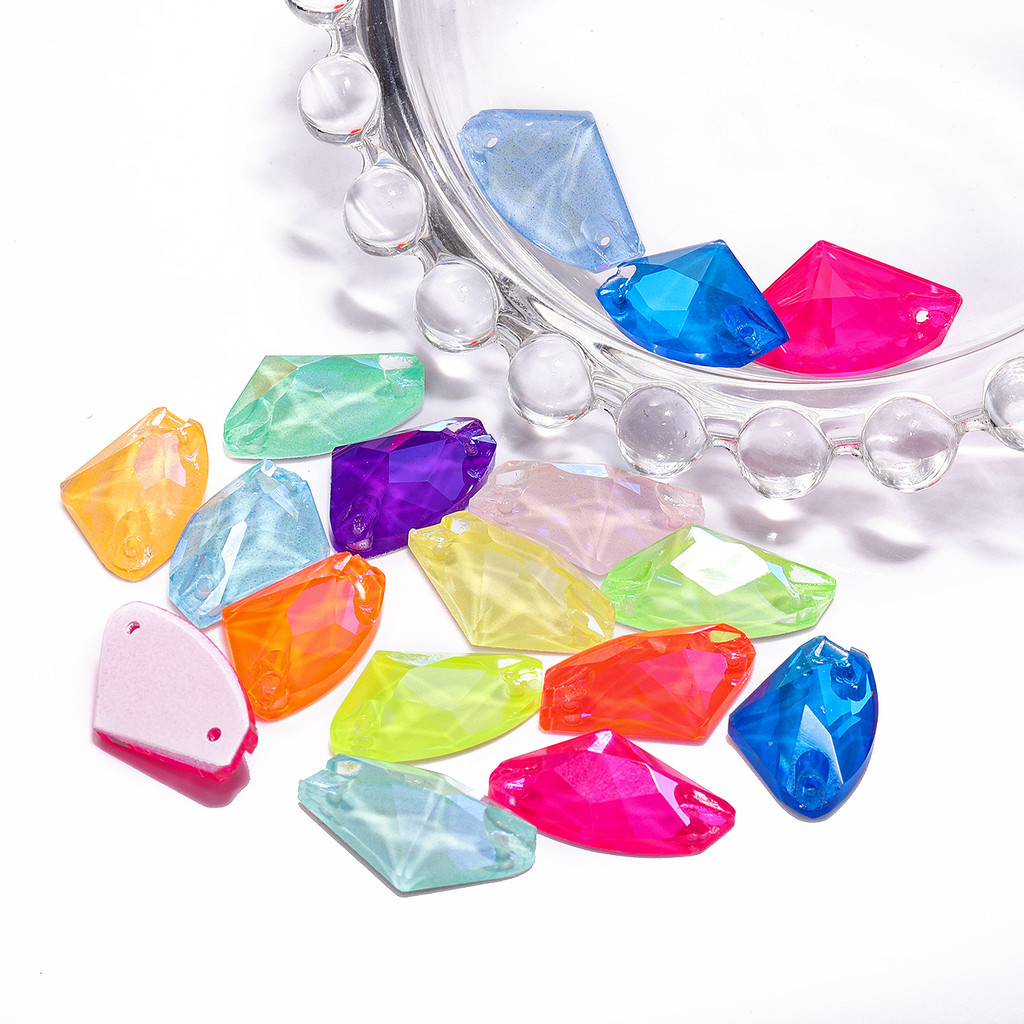 

Neon Color Galactic Top Quality Glass Sew On Rhinestone Sewing Flatback Strass Stones For Craft Clothes Wedding Dress