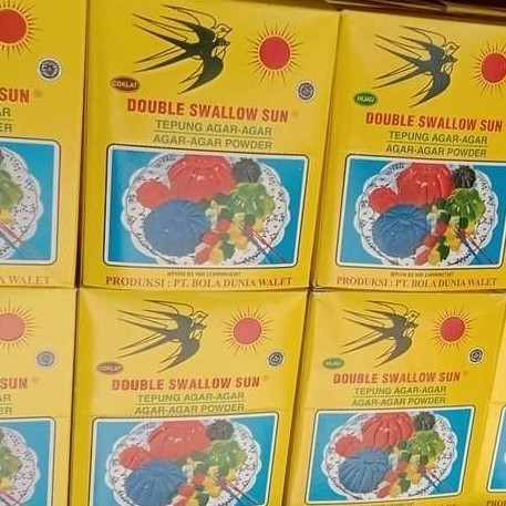

agar agar swallow double sun per dus isi 24 pack - Putih