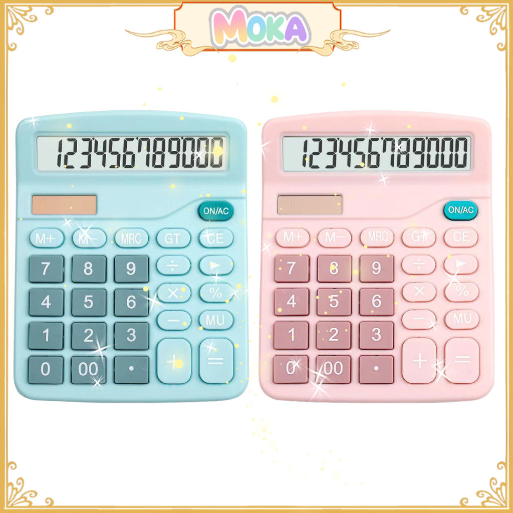 

MOKA Kalkulator 12 Digit Dual Power Bisa Pakai Cahaya Matahari / Kalkulator 12 Digit 2 Power MKP02