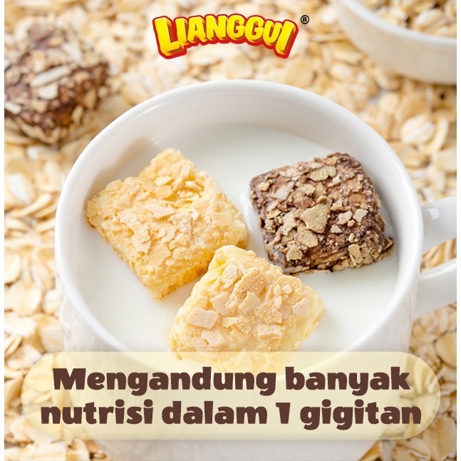 

【60pcs】Lianggui Oat Crispy Original HALAL - Snack Renyah Sehat, Cemilan Diet & Kantor