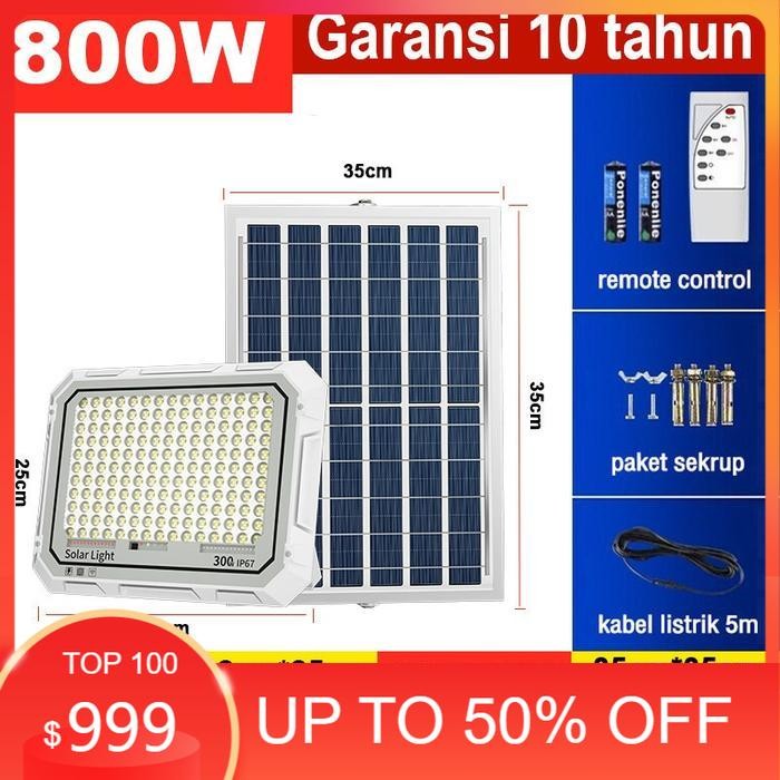 【Garansi 10 tahun】 lampu tenaga surya lampu tenaga matahari Ready Stock 1500W ampu tenaga surya lamp