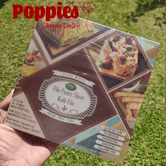 

FILO - Phyllo / Philo / Yufka Dough - Pastry Sheet 300 Gr - 20 x 20 cm - 30-34 lembar