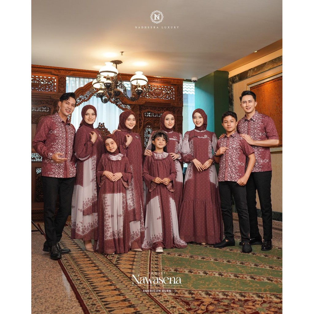 NADHEERA LUXURY NAWASENA FAMILY SET AMERICAN BRUN