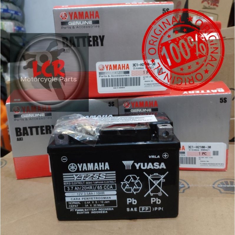 [ %] READY STOK Aki Kering Motor YTZ5S Yuasa Asli Yamaha Vixion, Fino, Mio J, Mio Z, Mio GT, Soul, M