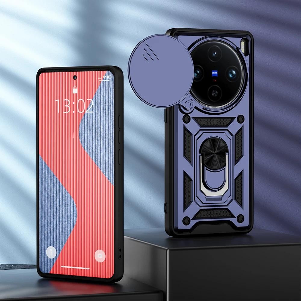 Casing HP VIVO X100 Pro 5G Y21D Y31 Perlindungan kamera omni-directional yang dapat dilepas Armor lo