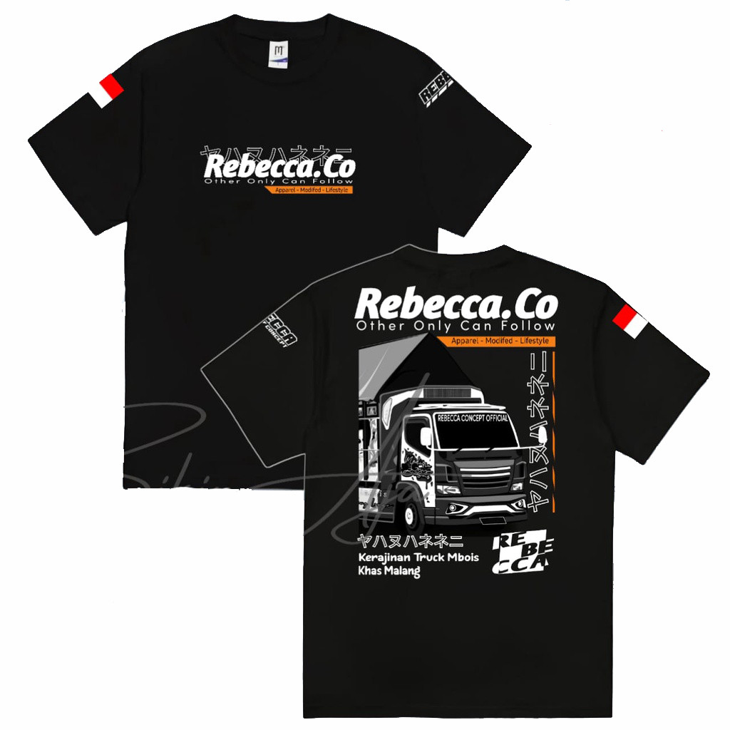 Kaos Distro Truck Rebecca.Co concept original kaos Driver / Kaos Dewasa Atasan Cotton Combed