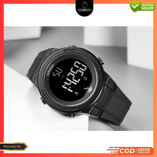 ( COD ) Jam Tangan Pria Sport Adidas 9377 DiGital Tali Rubber Terbaru Free Box & Baterai