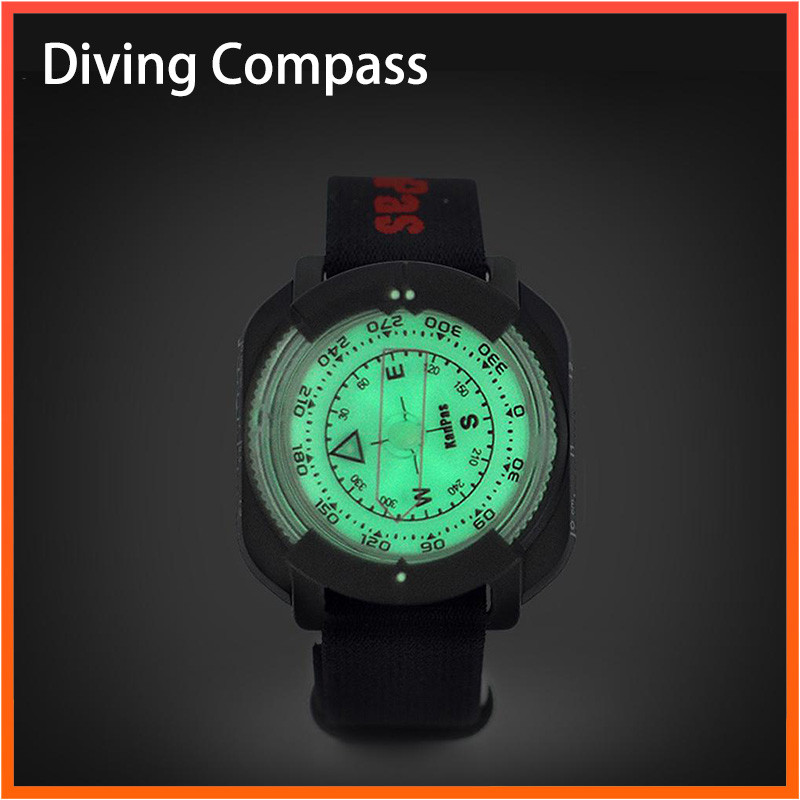 Outdoor Compass Professional 60M /197Ft Diving Compass Waterproof Navigator Digital Watch Scuba Comp