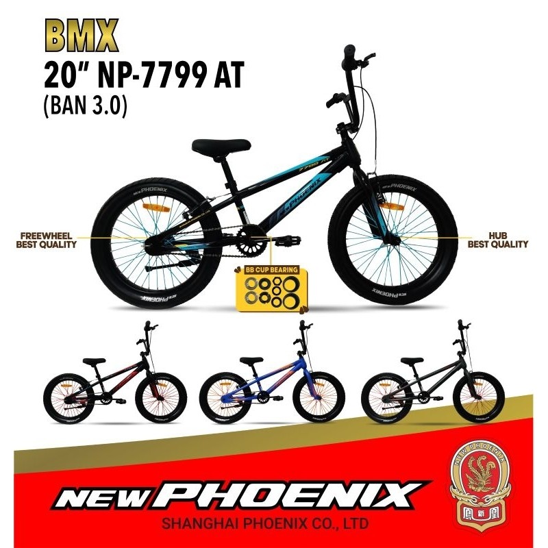 SEPEDA BMX 20 NEW PHOENIX NP 7799 BAN 3.0