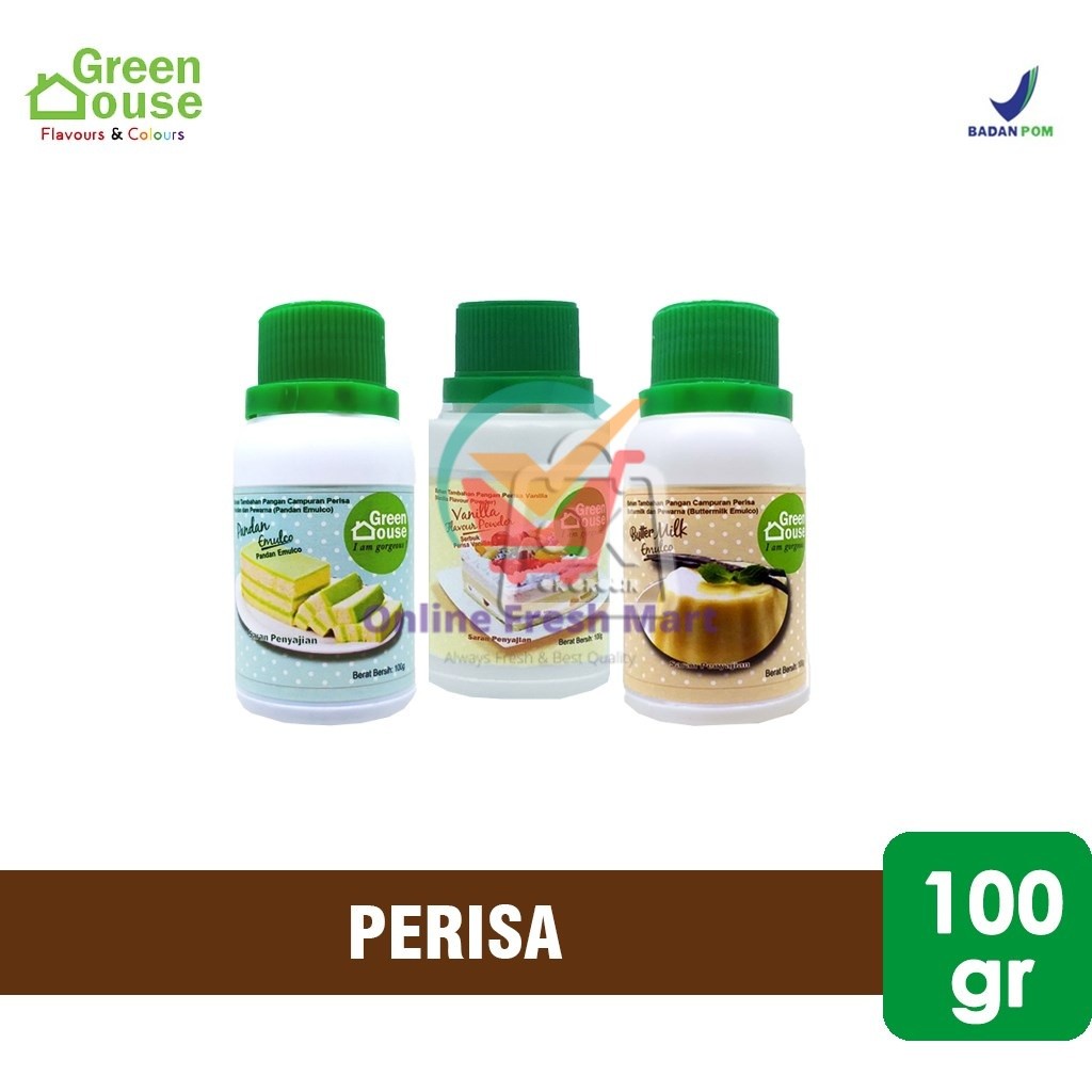 

Perisa Pewarna Green House Emulco / Perisa Makanan (100 ml) - Online Fresh Mart Denpasar