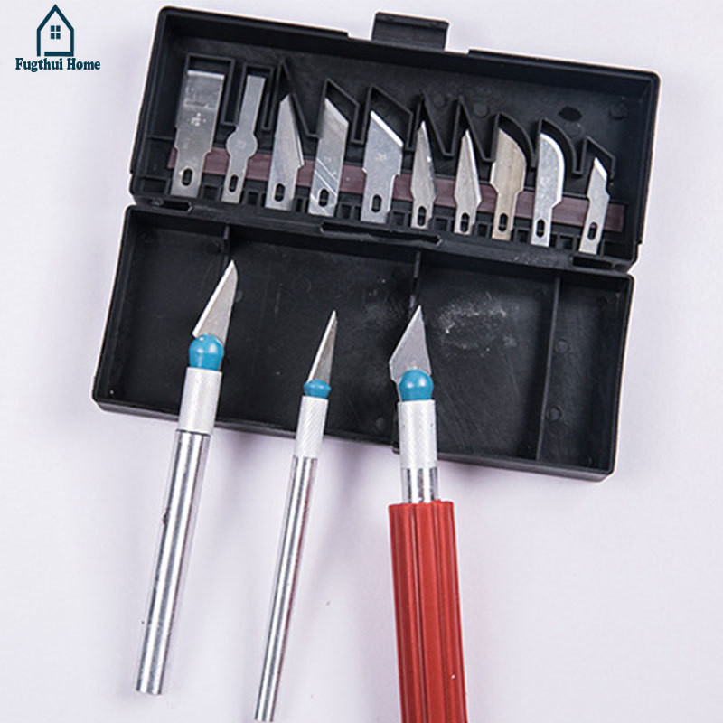 

❤️Fugthui❤️13 Buah Pisau Ukir Kecil Pisau Ukir Logam Pisau Utilitas