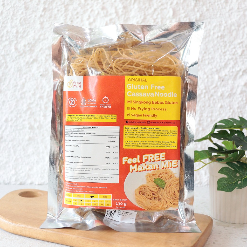 

130g Cassava Noodle Original Gluten Free - Freemie