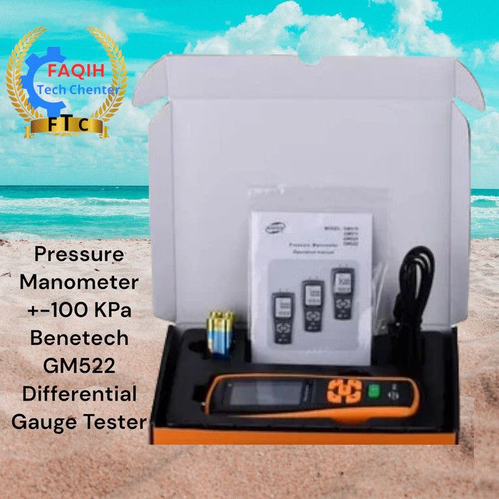 

Pressure Manometer +-100 KPa Benetech GM522 Differential Gauge Tester