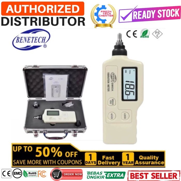 

Vibration Meter Benetech GM63A ORIGINAL Tester Vibrometer GM 63A Gauge