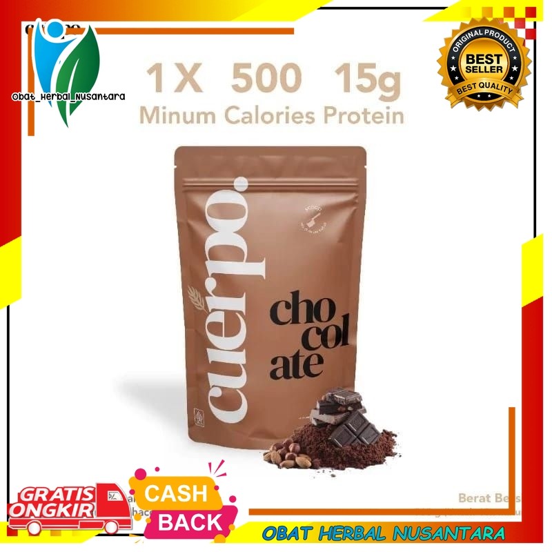 

CUERPO OFFICIAL STORE - Cuerpo Susu Coklat Tinggi Kalori Dan Protein 960Gram Original